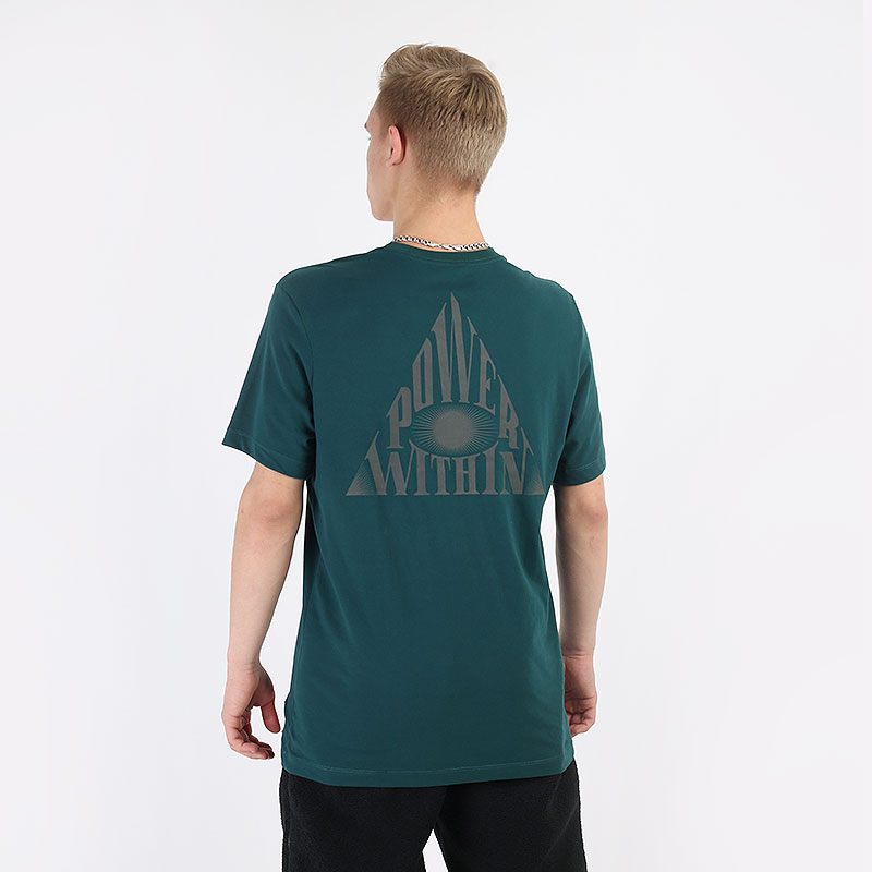 мужская зеленая футболка Nike Dri-FIT Kyrie Logo Tee CV2060-300 - цена, описание, фото 4